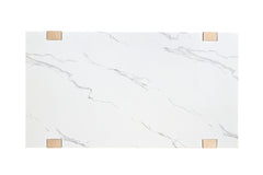 Sundbry White/Natural Coffee Table - Ornate Home