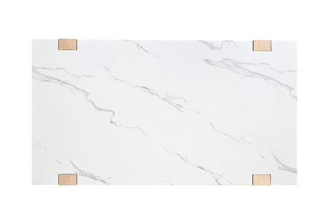 Sundbry White/Natural Coffee Table - Ornate Home