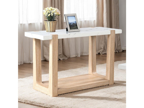 Sundbry White/Natural Sofa Table - Ornate Home