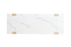 Sundbry White/Natural Sofa Table - Ornate Home