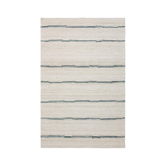 Sunderland Jute Ivory/Dark Blue Stripe Rug - Ornate Home