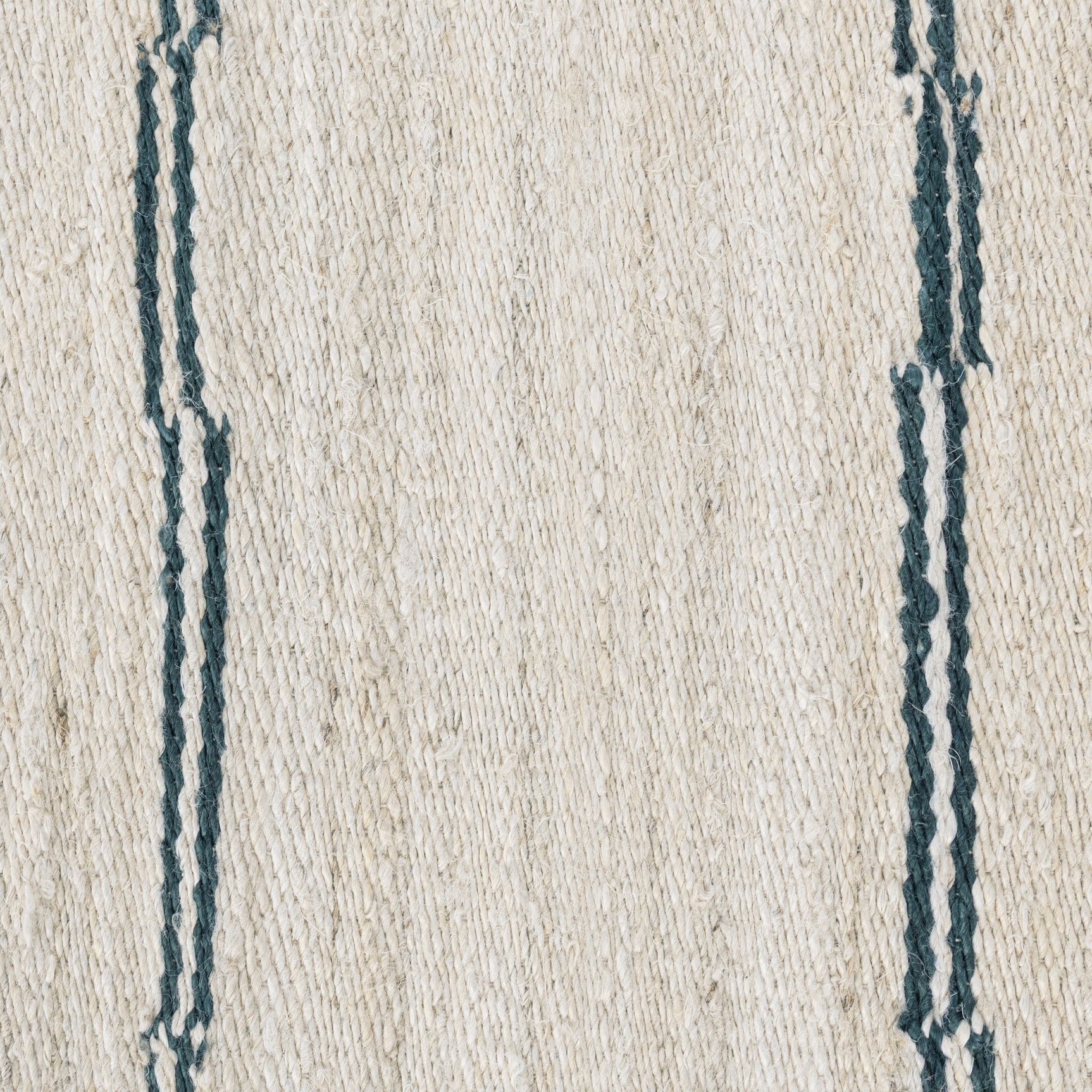 Sunderland Jute Ivory/Dark Blue Stripe Rug - Ornate Home