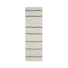 Sunderland Jute Ivory/Dark Blue Stripe Rug - Ornate Home