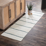 Sunderland Jute Ivory/Dark Blue Stripe Rug - Ornate Home