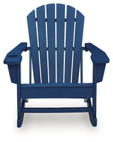 Sundown Shores Blue Rocking Chair - Ornate Home