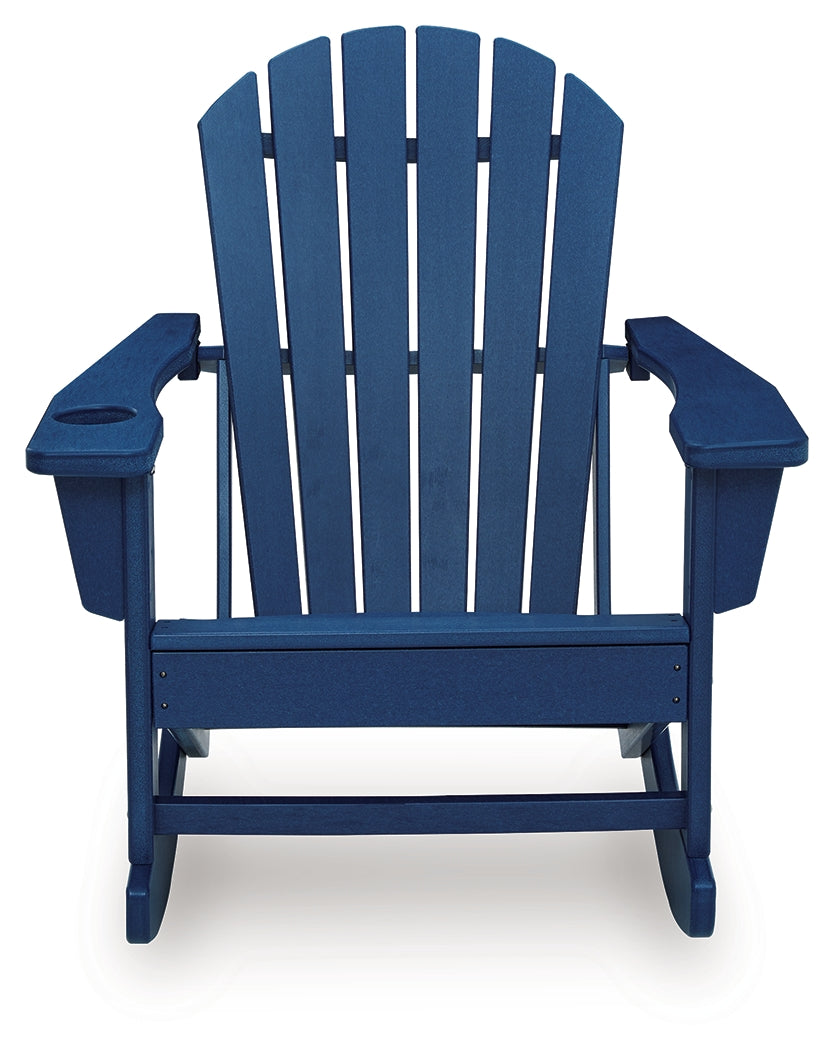 Sundown Shores Blue Rocking Chair - Ornate Home