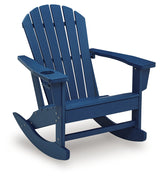 Sundown Shores Blue Rocking Chair - Ornate Home