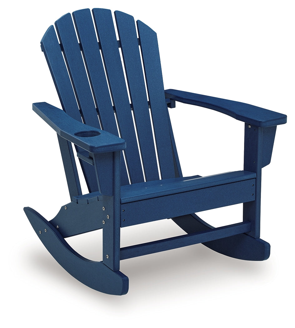 Sundown Shores Blue Rocking Chair - Ornate Home