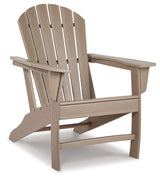 Sundown Treasure Driftwood 4 Adirondack Chairs & Outdoor End Table - Ornate Home