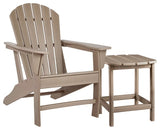 Sundown Treasure Driftwood Adirondack Chair with End Table - Ornate Home