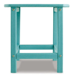 Sundown Treasure Turquoise Adirondack Chair with End Table - Ornate Home