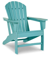 Sundown Treasure Turquoise Adirondack Chair with End Table - Ornate Home