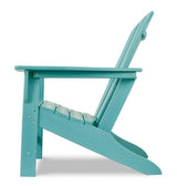 Sundown Treasure Turquoise Adirondack Chair with End Table - Ornate Home