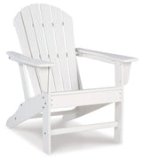 Sundown Treasure White Adirondack Chair with End Table - Ornate Home