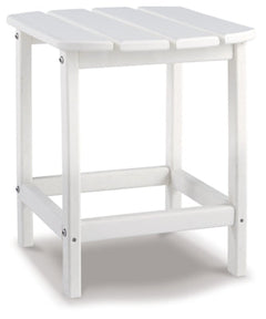 Sundown Treasure White Adirondack Chair with End Table - Ornate Home