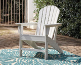 Sundown Treasure White Adirondack Chair with End Table - Ornate Home