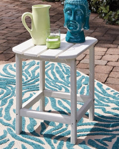Sundown Treasure White Adirondack Chair with End Table - Ornate Home