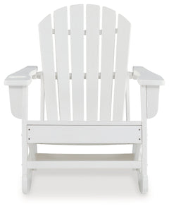 Sundown Treasure White Outdoor Rocking Chair - Ornate Home
