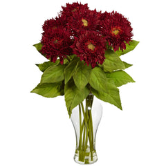 Sunflower Arrangement w/Vase - Ornate Home
