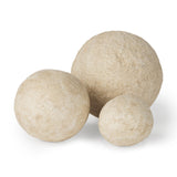 Sunita Beige Paper Mache Orbs (Set of 3) - Ornate Home