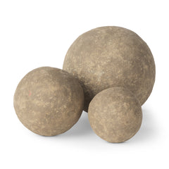 Sunita Gray Paper Mache Orbs (Set of 3) - Ornate Home