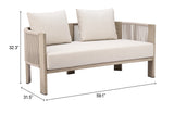 Sunlit Gray Springs Sofa