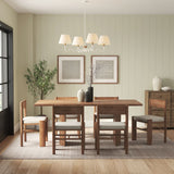 Sunlit Natural/White Squiggle 4-Arm Pendant Light - Ornate Home