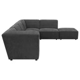 Sunny Charcoal 6pc Modular Sectional Living Room Set - Ornate Home