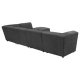 Sunny Charcoal 6pc Modular Sectional Living Room Set - Ornate Home