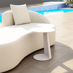 Sunny Isles White Outdoor Side Table - Ornate Home