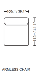 Sunny Ivory Corduroy Velvet Armless Chair - Ornate Home