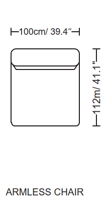 Sunny Ivory Corduroy Velvet Armless Chair - Ornate Home