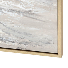 Sunny Shore 1 Brown/White Canvas - Ornate Home
