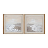 Sunny Shore 2 Brown/White Wall Art