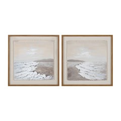 Sunny Shore 2 Brown/White Wall Art - Ornate Home