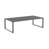 Sunnyside Corner Patio Conversation Set with Table in Grey on White - Ornate Home
