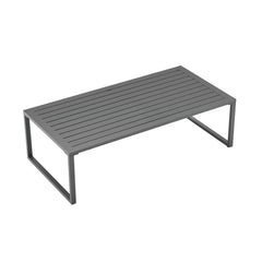 Sunnyside Corner Patio Conversation Set with Table in Grey on White - Ornate Home