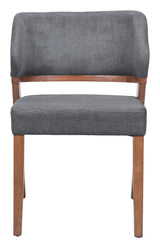 Sunobu Azure Gray & Walnut Dining Chair (Set of 2) - Ornate Home