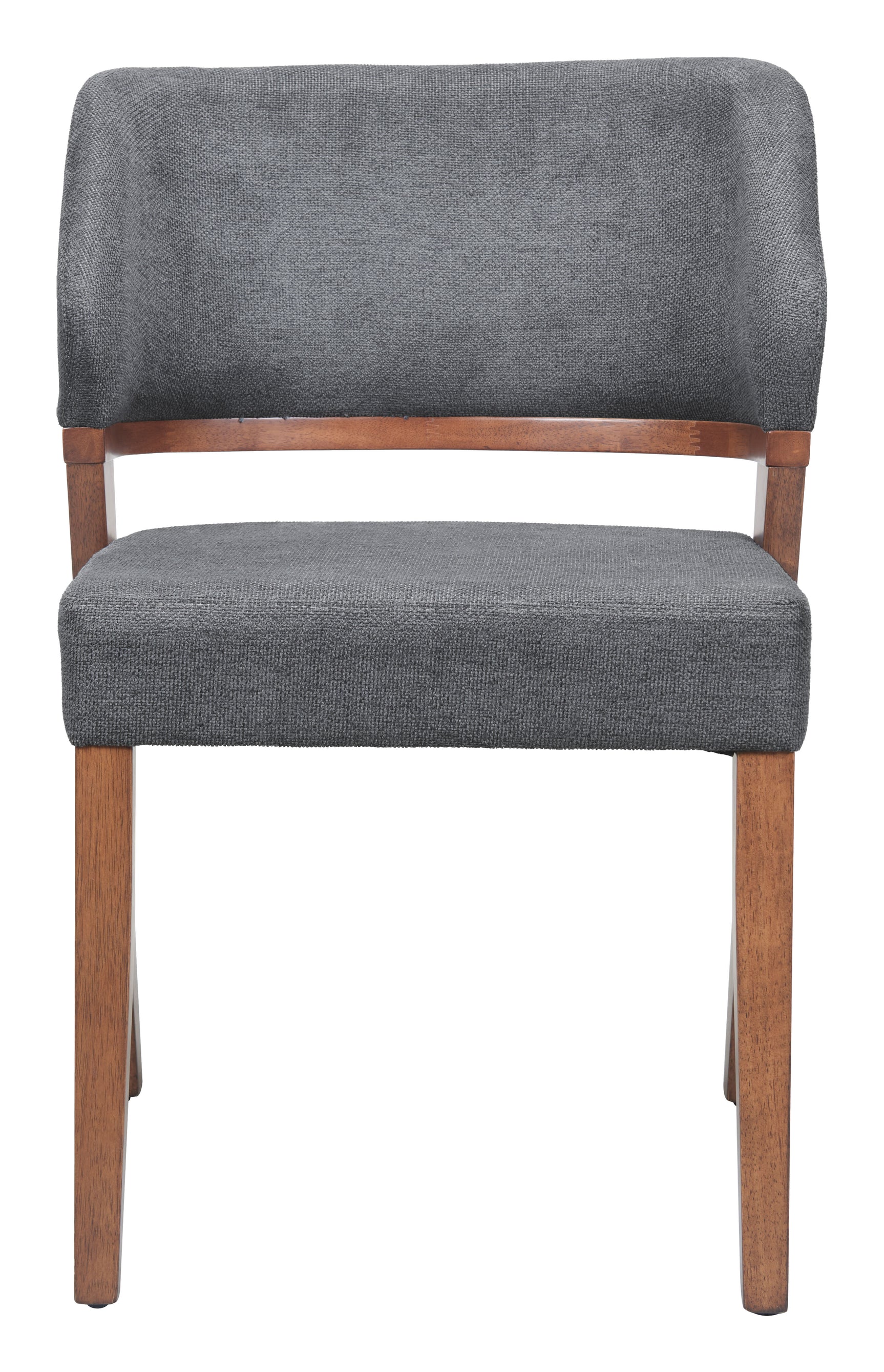 Sunobu Azure Gray & Walnut Dining Chair (Set of 2) - Ornate Home