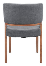 Sunobu Azure Gray & Walnut Dining Chair (Set of 2) - Ornate Home