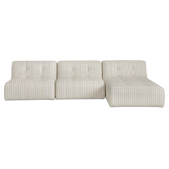 Sunseeker Brown Stripe 3 Piece Outdoor Lounge - Ornate Home