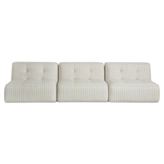 Sunseeker Brown Stripe 3 Piece Outdoor Sofa - Ornate Home