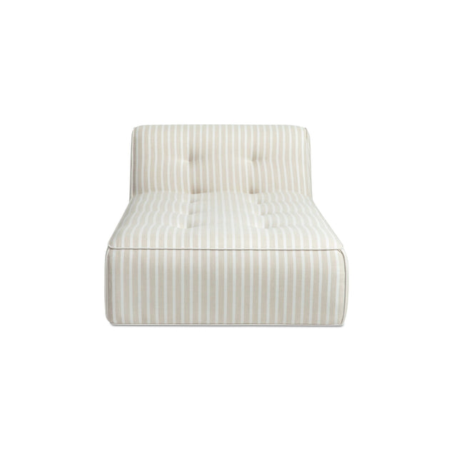 Sunseeker Brown Stripe Outdoor Chaise - Ornate Home