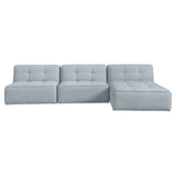 Sunseeker Light Blue 3 Piece Outdoor Lounge - Ornate Home