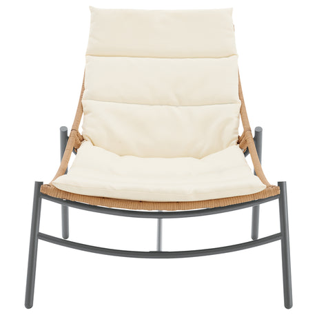 Sunset 3-Piece Patio Conversation Set in Cream - Ornate Home