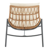 Sunset 3-Piece Patio Conversation Set in Cream - Ornate Home