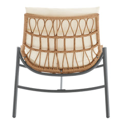 Sunset 3-Piece Patio Conversation Set in Cream - Ornate Home