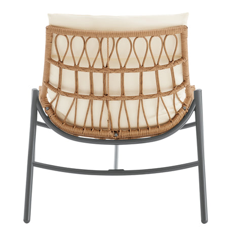 Sunset 3-Piece Patio Conversation Set in Cream - Ornate Home