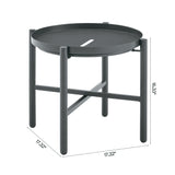 Sunset 3-Piece Patio Conversation Set in Grey - Ornate Home