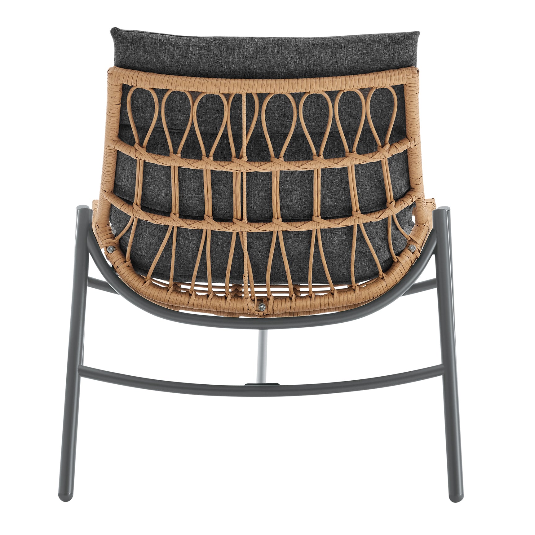 Sunset 3-Piece Patio Conversation Set in Grey - Ornate Home